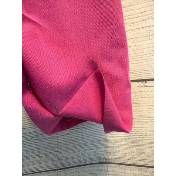 Bright Pink High Waisted Wide Leg Dress Pants - Picture 4 of 4